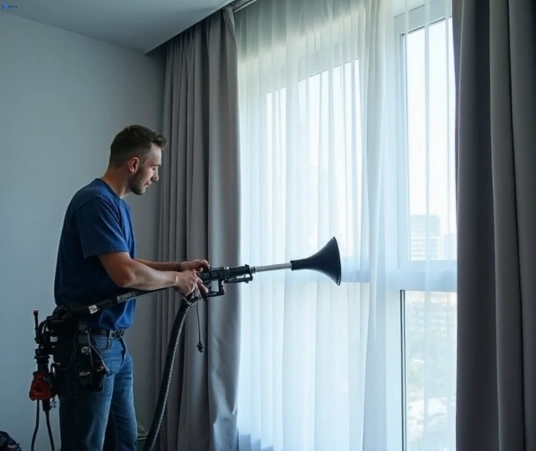 Professional drapes cleaning process tools Matty Curtain Cleaning grose-vale-nsw